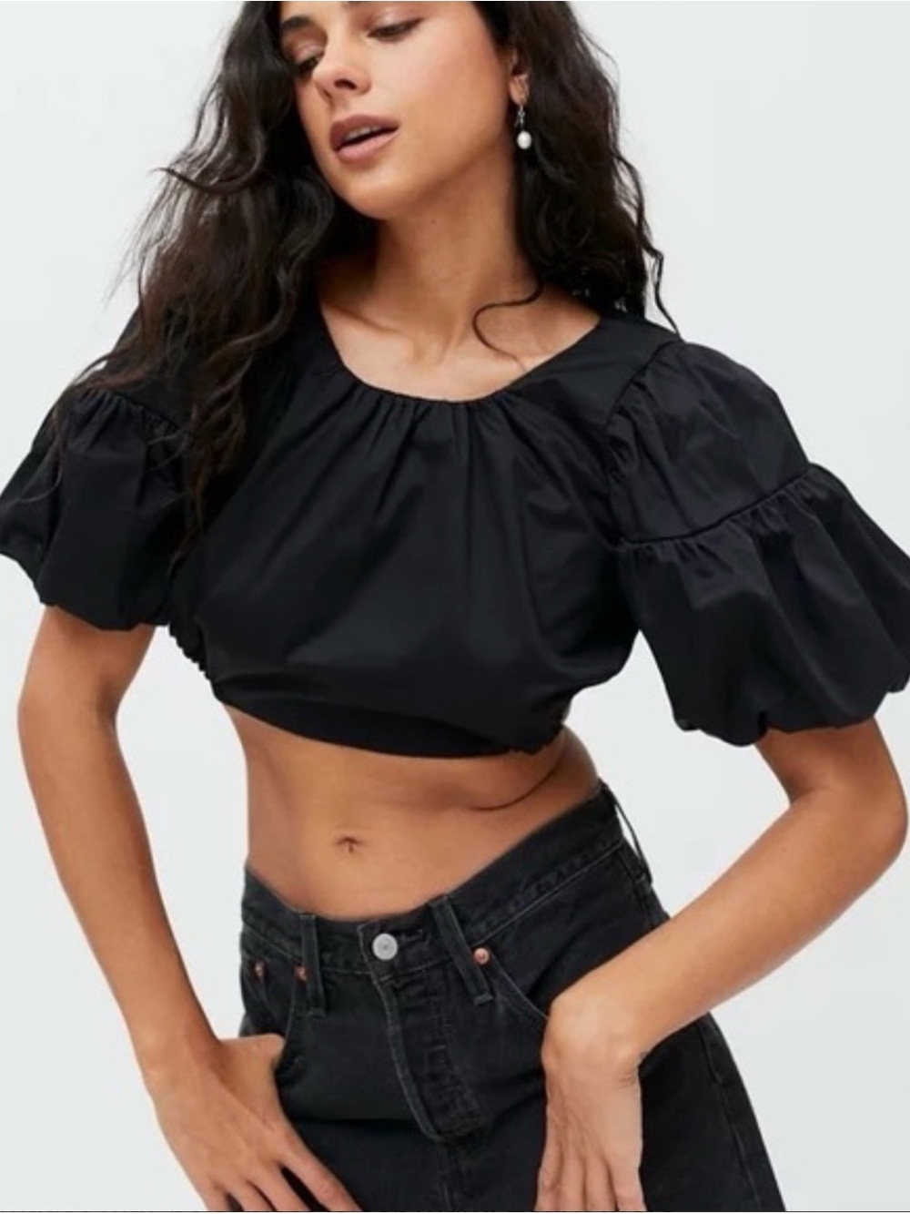 For Love and Lemons Joanna Crop Top 100% cotton